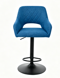 Modern luxury adjustable <b>bar</b> <b>stool</b> with black base, suitable for kitchen, counter, dining room and <b>bar</b> - Product Image 2