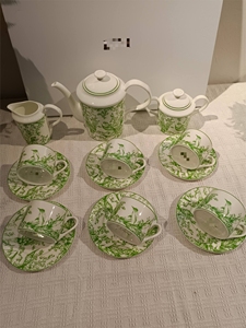 Wholesale Price Coffee <b>Cup</b> Saucer <b>Set</b> 15 Piece Gold Rim White Ceramic <b>Tea</b> <b>Cup</b> <b>Sets</b> Porcelain - Product Image 2