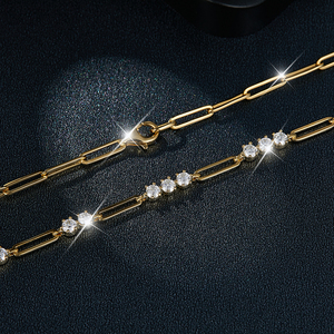 Collar de Plata con Cuarzo Estilo Ins, Chapado en Oro de 14k - Product Image 5