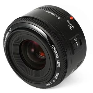 Lente Yongnuo de 35 mm de Fotograma Completo para Montura EF, Enfoque Fijo, Gran Angular, F2.0, 52 mm para / 600D 60D 5DII 5D 500D <span class=keywords><strong>400D</strong></span> - Product Image 1