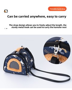 Bolsa de Transporte para Mascotas de Tela al por Mayor, Diseño Transpirable para Exteriores, Cierre con Botón a Presión, Forma de Túnel, para Cobayas, Pájaros, Hámsters, Conejos - Product Image 3