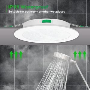 Plafonnier encastré COB 7W à haut lumen, IP44, résistant au feu, moderne, sans cadre, LED 3500K blanc chaud, CRI80, aluminium - Product Image 5
