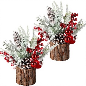 Sapin de Noël géant en plastique à aiguilles de pin, base de table durable, écologique et de haute qualité, vente en gros - Product Image 2