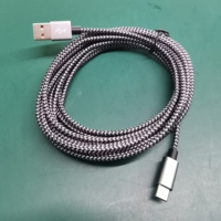 Câble de chargement et de données USB type C Câble de chargeur USB C pour téléphone portable tressé en nylon 2.4A pour appareil Android