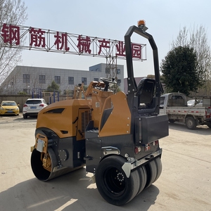 Дорожный каток 2 тонны 3,5 тонн 4,5 тонн дизельный бензин мини-уплотнитель ездить на асфальтовый дорожный каток с резиновой шиной - Product Image 2