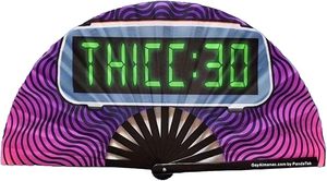 Abanico Plegable de Bambú Grande, Holográfico y Reflectante, Personalizado, de 33 cm, para Discoteca, con Sonido Fuerte, para Bailar - Product Image 2