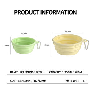 <span class=keywords><strong>Bowl</strong></span> Portátil Colapsável para Cães em TPE Atacado - Product Image 3