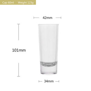 Gelas <span class=keywords><strong>Shot</strong></span> Anggur Kristal Gaya Amerika Ramah Lingkungan Bebas Timbal dengan Logo Kustom, Alas Berat, untuk Bar Hotel, Gelas <span class=keywords><strong>Shot</strong></span> Tinggi - Product Image 5