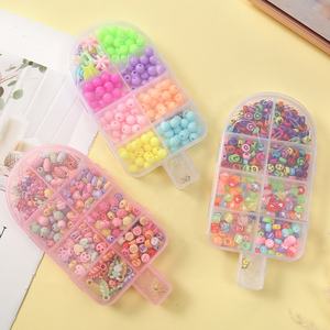 Kit de fabrication de bracelets en plastique coloré pour enfants, jouet éducatif et entraînement <span class=keywords><strong>à</strong></span> la vision faible, fournitures de perlage, marque JY - Product Image 2