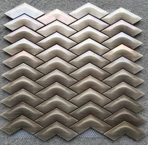 Piastrelle in Metallo a Rombi per Paraschizzi, Mosaico in <span class=keywords><strong>Rame</strong></span> - Product Image 4