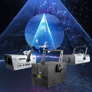 10W Set Laser pernikahan mesin salju dan mesin asap 1500W, Set peralatan efek salju RGB Laser animasi untuk pencahayaan panggung - Product Image 1