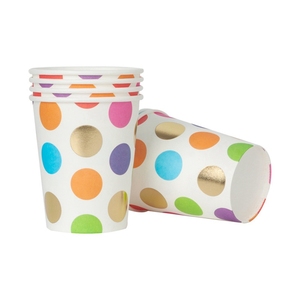 colorido punto partido vajilla desechable Placa de papel del Partido tazas banderines fiesta decoración de la boda suministros - Product Image 5