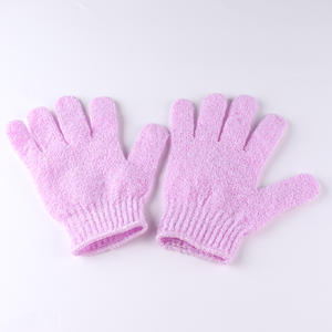Op Maat Gemaakte Nieuwe Dubbelzijdige Badhandschoenen Scrub Vijf-Finger Nylon Badhanddoek Wrijven Modderbadhandschoenen - Product Image 4