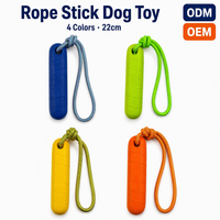Jouet à mâcher pour chien en mousse EVA durable et populaire pour l'extérieur, la plage, l'eau, avec corde, écologique, interactif, imperméable, 22 cm