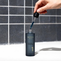 Flacon compte-gouttes vide pour huile capillaire 100 ml, flacon cosmétique en verre noir givré, flacons d'emballage pour sérum avec bouchon compte-gouttes noir mat