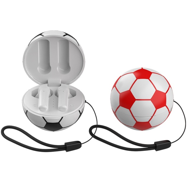 Promotion Gift In-Ear Wireless TWS Earbuds for 5.3 IPX5 Waterproof LED Battery Indicator Football Basketball Earphones