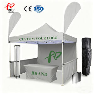 Carpa de 10x10 con Estructura de Aleación de Aluminio Comercial para Exteriores, Carpa Plegable Resistente a la Grasa para Exposiciones de Equipos de Barbacoa al Aire Libre - Product Image 1