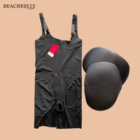 Bodysuit Gainant Rembourré Sans Couture Rehausseur de Hanches et Fesses Lisse Ventre Invisible