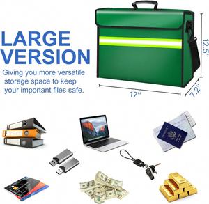 Organizador de Documentos de Gel de Sílice de 10 Capas, Resistente al Fuego y al Agua, con Cierre, Aislamiento Térmico, Portátil, para Viajes y Hogar - Product Image 2