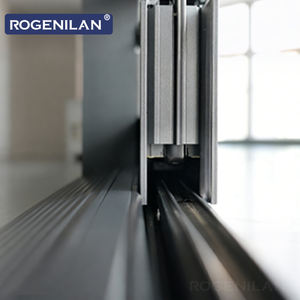 Portes coulissantes en aluminium insonorisées modernes Rogenilan, portes coulissantes à double vitrage avec système <span class=keywords><strong>de</strong></span> drainage - Product Image 5