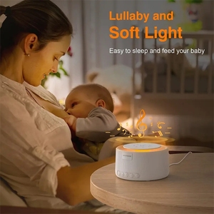 Vente flash : Appareil <span class=keywords><strong>de</strong></span> thérapie sonore apaisant avec 30 sons <span class=keywords><strong>de</strong></span> la nature, boîte à sons pour le sommeil, aide respiratoire, lumière pour la chambre, machine à bruit blanc - Product Image 4