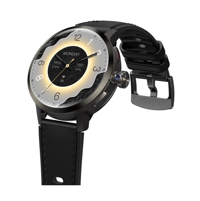 Health Fitness Monitor Ladies Smart Watch 1.73'' Big AMOLED Touch Screen 4g Smartwatch with Sim Card Rotating HD Camera