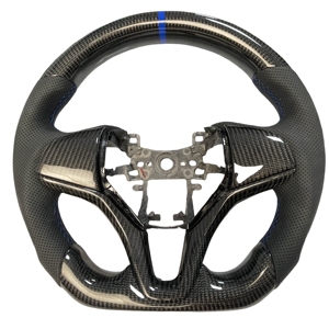 <span class=keywords><strong>Volant</strong></span> de direction en fibre de carbone de style sport personnalisé avec affichage LED du régime moteur compatible avec Dodge Challenger Charger SRT 2014-2019 - Product Image 6