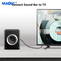 OEM kabel serat optik Digital, 1M 2M 3M kabel Toslink serat optik pria KE Pria kabel Audio optik Toslink untuk Bar suara TV PS4