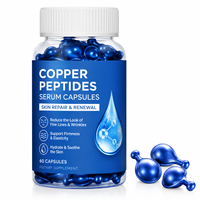 Sérum en capsules aux peptides de cuivre pour peaux sensibles, réparation cutanée, anti-âge, hydratation, réduction visible des ridules