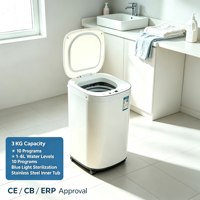 Mini Lave-linge Compact Automatique 2026 pour Petits Espaces et Vêtements de Bébé