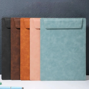 Văn phòng phụ kiện trường xách tay PU da A4 <span class=keywords><strong>clipboard</strong></span> thư mục tập tin từ <span class=keywords><strong>clipboard</strong></span> menu paperclip - Product Image 1