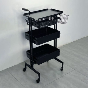 Carrello per Parrucchiere con Funzione di Stoccaggio, Carrello Mobile Resistente per Uso in Salone - Product Image 1