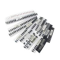 260PCS SMD Rectifier Diode Assorted Kit Schottky Switching Diodes M1 M4 M7 SS14 SS24 RS1M US1M SS34 SS54 BAT54C BAT54S LL4148