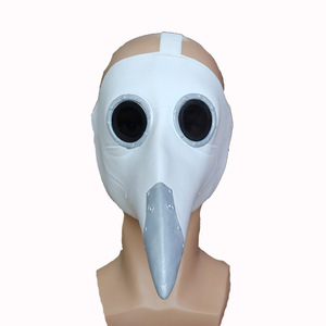 Masque de Médecin de la Peste TIANHONG (Jouets) en Latex Blanc avec Bec, Taille Unique, Accessoire de Fête d'Halloween - Product Image 4