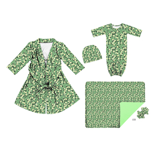 PJA-011 5pcs Pack Rose Floral Maman et Moi De Maternité Robe et Correspondant Bébé Ensemble - Product Image 5