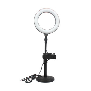 Nouvelle lumière de remplissage à Position unique <span class=keywords><strong>LED</strong></span> trois tons lumière <span class=keywords><strong>anneau</strong></span> vivant <span class=keywords><strong>support</strong></span> de lumière de remplissage <span class=keywords><strong>support</strong></span> de Selfie multifonction de bureau <span class=keywords><strong>support</strong></span> de téléphone - Product Image 1