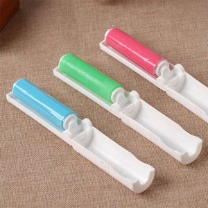 Rouleau anti-poussière et anti-bouloches pour vêtements, pliable, lavable, portable, avec tambour et brosses adhésives pour poils, en matériaux recyclés - Product Image 5