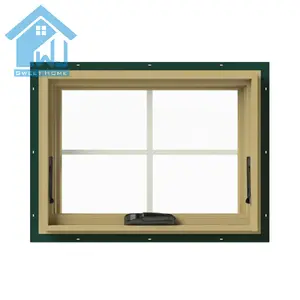 Aluminium frame double glazing awning windows to australia /aluminium bathroom window designs