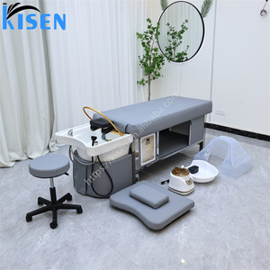 Fauteuils de lavage de cheveux Kisen Luxury Headspa avec circulation d'eau, lit de physiothérapie pour salon de coiffure - Product Image 4