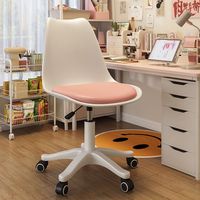 Chaise de bureau ergonomique en plastique confortable à prix de gros en Chine, pivotante et réglable en hauteur