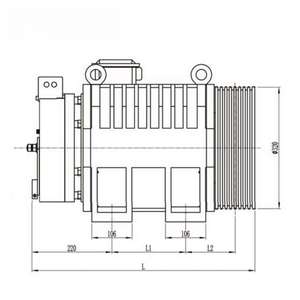 Moderno design MONADRIVE MONA200 ascensore <span class=keywords><strong>porta</strong></span> macchina a magneti permanenti sincrono Gearless trazione per Villa appartamento ascensori - Product Image 3