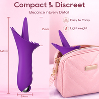 Erwachsenen-Sexspielzeug Vibrator für Frauen Zungenlecker mit 10 Vibrationsmodi Wasserdicht Leise Reisefreundlicher Vibromasseur