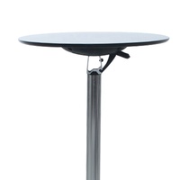 Meubles de patio modernes table de bar haute pliable table de club de cocktail extérieure avec base en aluminium