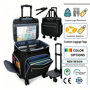 Bolsa de Maestra con Ruedas de Gran Capacidad Personalizada, Carrito Multifuncional con Asa Desmontable, Múltiples Compartimentos, OEM/ODM - Product Image 1