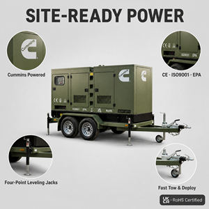 Generador Diésel Portátil de 20kVA con Base de Deslizamiento, Cummins, Perkin, Isuzu, con Certificación EAC, EPA y CE, para Granjas, Hogares y Eventos al Aire Libre, Fácil Mantenimiento - Product Image 5