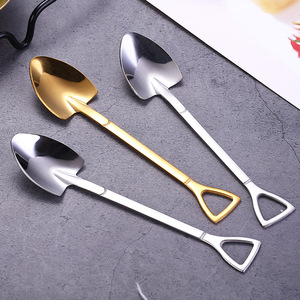 ช้อนตักแตงโม/ไอศกรีม/กาแฟ รุ่น 304 SS Sapper Shovel Spoon อุปกรณ์ทำขนมหวาน อุปกรณ์ครัวสุดฮิต รูปทรงจอบ - Product Image 3
