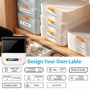 Impresora de etiquetas de envío de código de barras con código QR para Pegatinas de correo de ropa Teléfono/PC Mini fabricantes de etiquetas en stock - Product Image 2