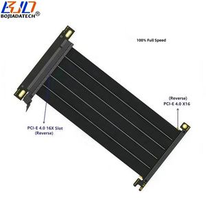 Câble d'extension PCI Express 4.0 16X vers PCI-E X16 pour carte graphique, double inversion, 20CM 30CM 40CM pour RTX4070Ti <span class=keywords><strong>RTX4080ti</strong></span> RX6700XT RX6800XT - Product Image 1