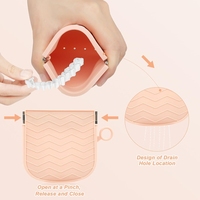Étui portable en silicone de qualité alimentaire pour appareils dentaires, avec trous d'aération, mince, écologique, sacs de rangement pour rétention orthodontique, pour femmes et hommes