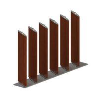 Vente en gros pare-soleil réglable coupe-feu ventilé intelligent aluminium façade aérobrise lame climatiseur persienne